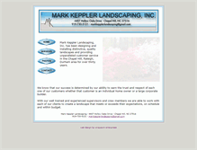Tablet Screenshot of kepplerlandscaping.com